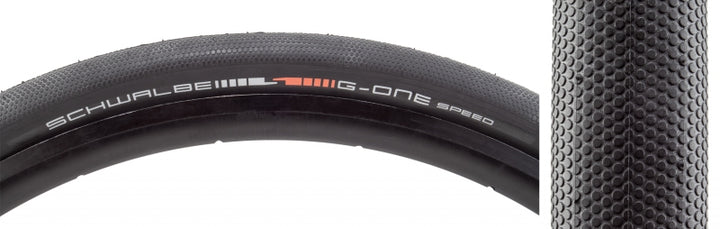 Schwalbe G-One Speed Tire - 700 x 40 Tubeless Folding BLK Evolution Line Addix SpeedGrip Super Ground E-25