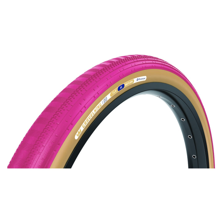 Panaracer GravelKing SS Tire - 700 x 45 Tubeless Folding Cranberry/Brown