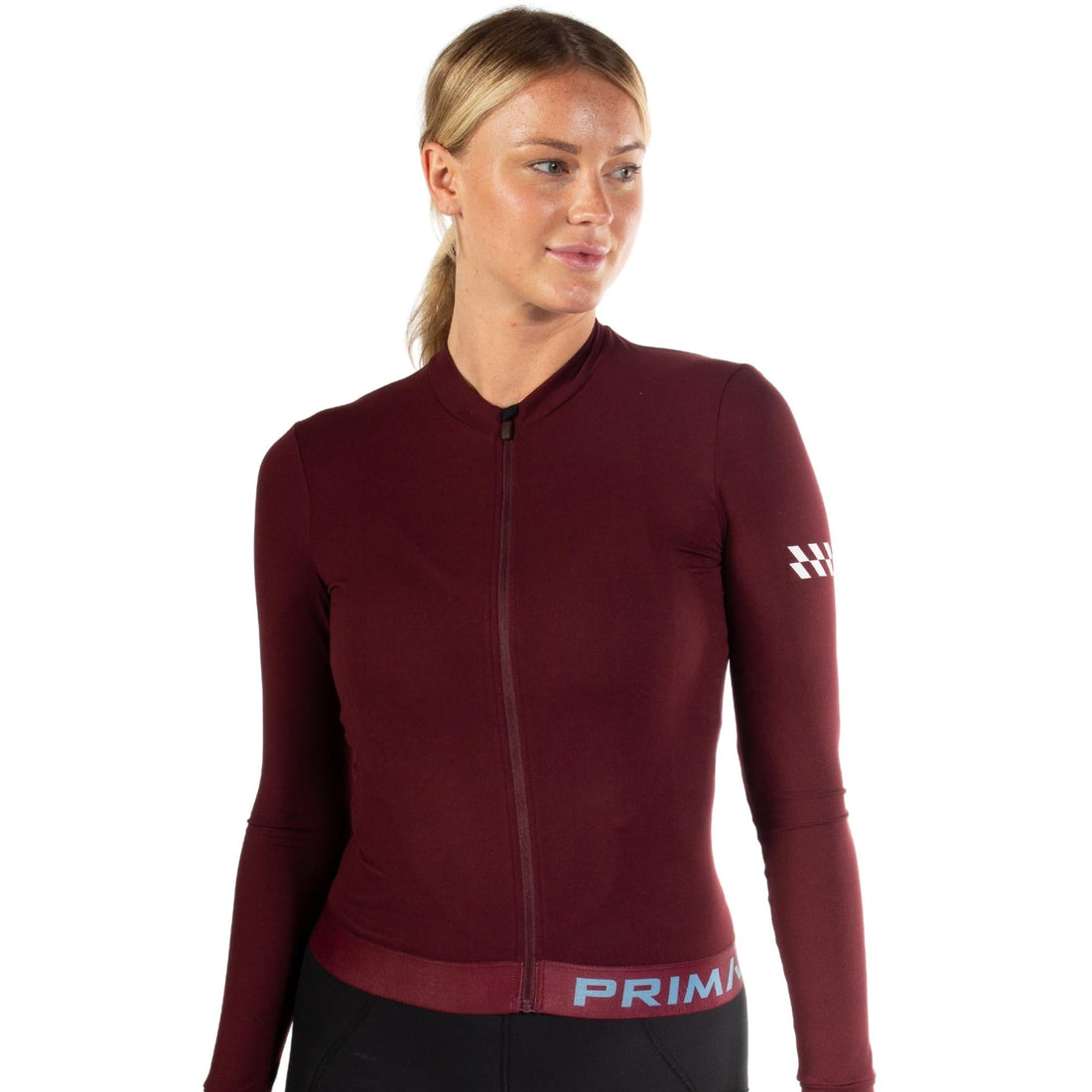 Alitios Women's Maroon Long Sleeve Vertos Jersey