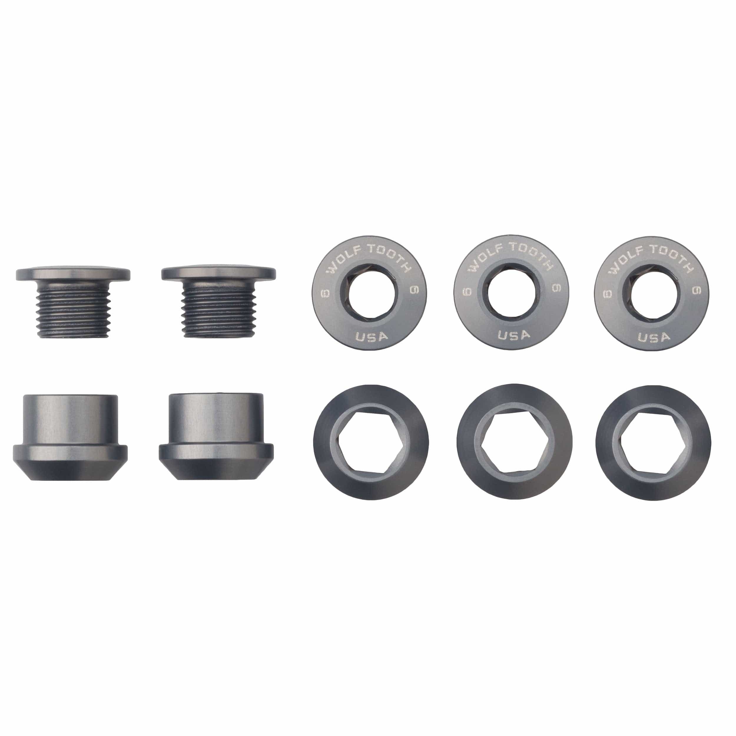 Set of 5 Chainring Bolts+Nuts for 1X