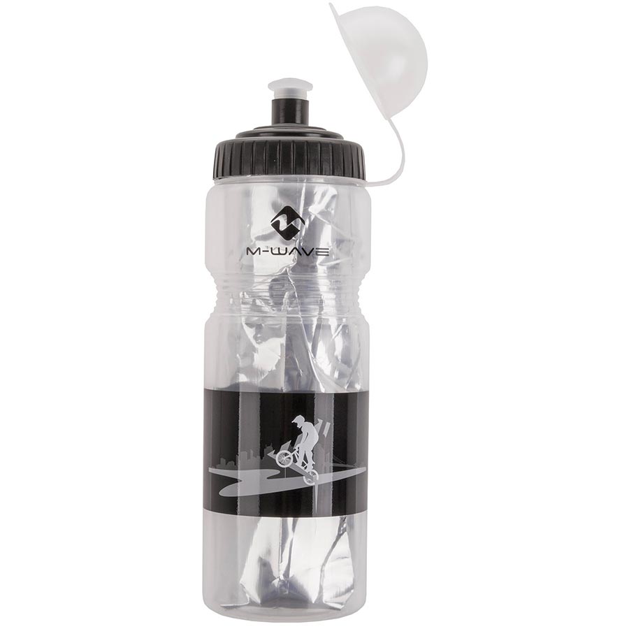 M-Wave PBO 400 Water Bottle 400ml / 13.5oz Transparent Black
