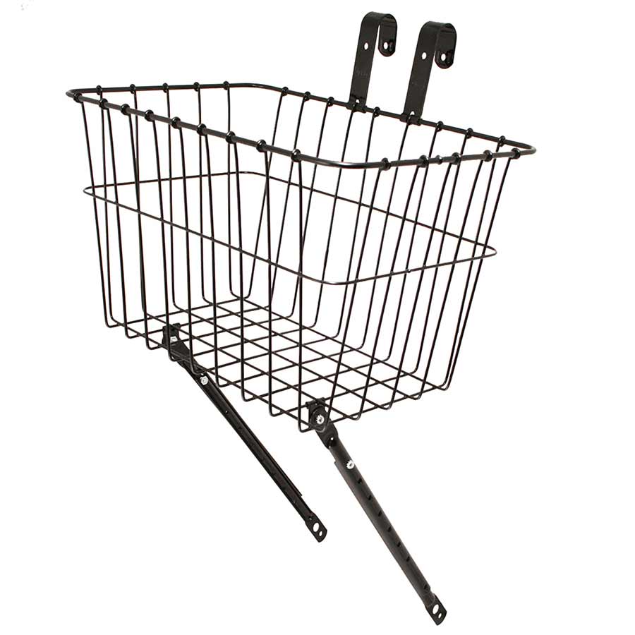 Wald 198 Front Basket with Adjustable Leg: Gloss Black