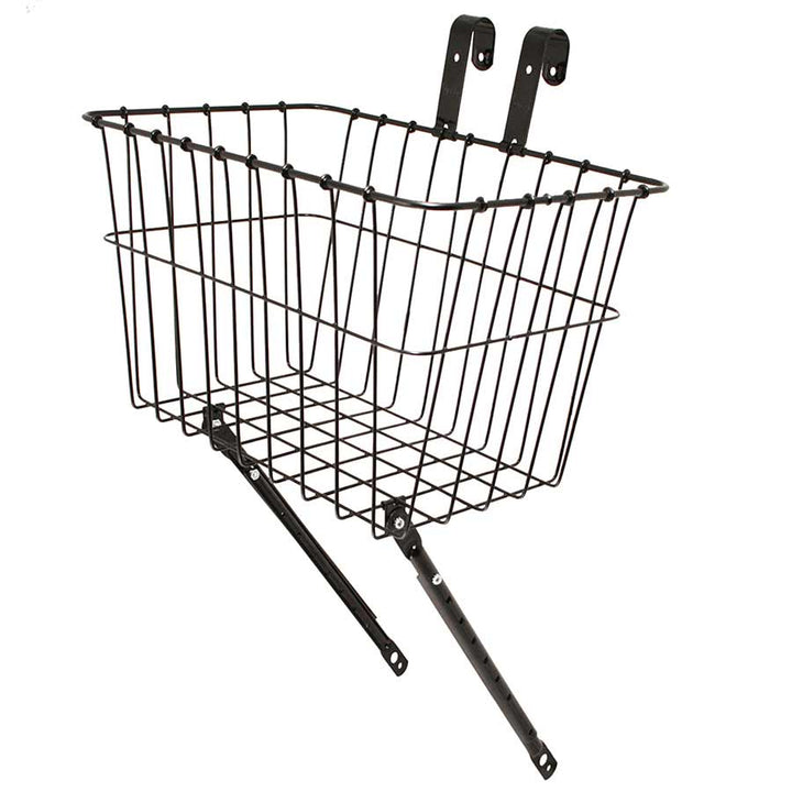 Wald 198 Front Basket with Adjustable Leg: Gloss Black