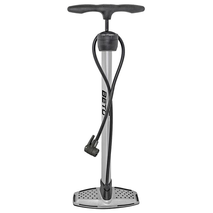 Beto 11/160 DS Floor Pump Dual Valve Head 160psi Silver