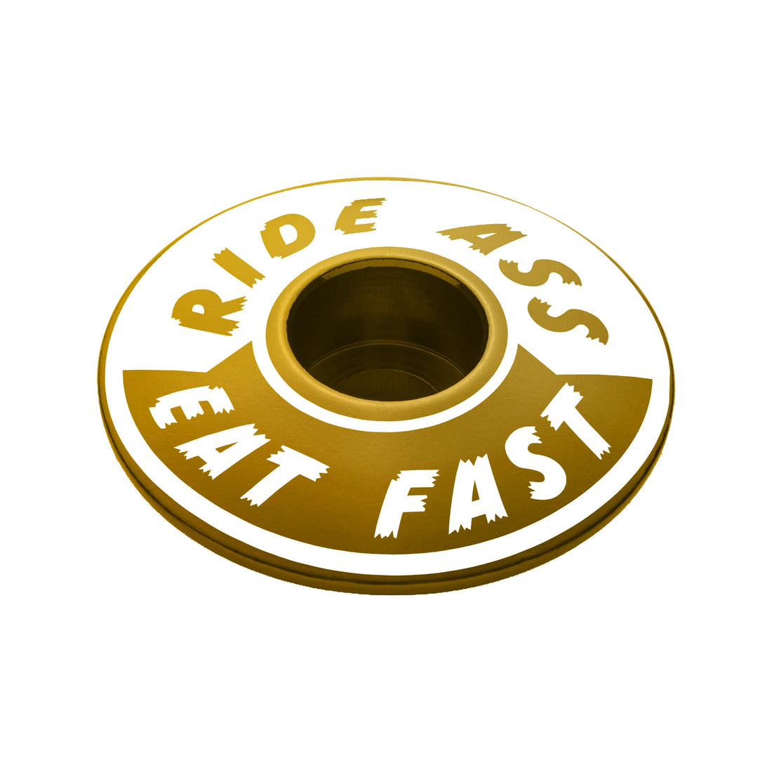 Ride Ass Eat Fast Bicycle Headset Cap