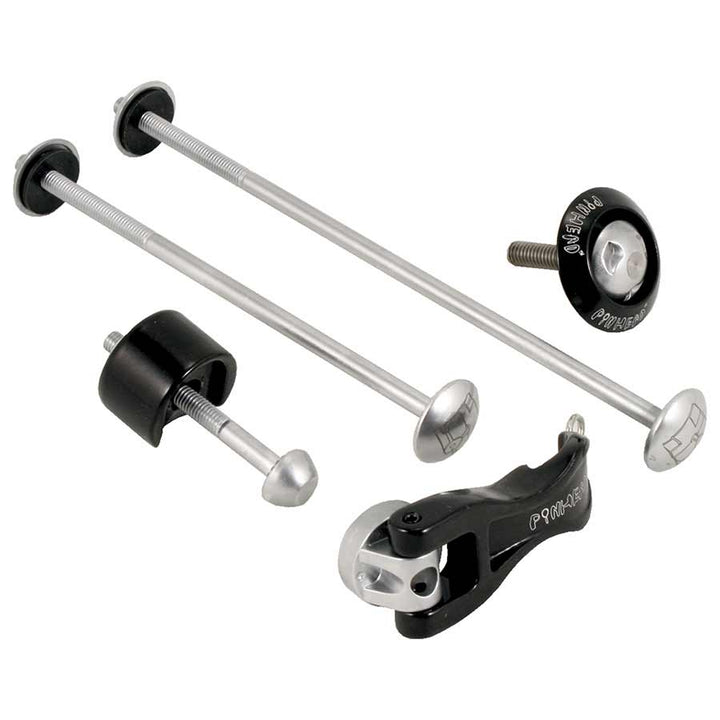 Pinhead 4-Pack Lockset: Wheel Skewer Set Seat Fork Top Cap