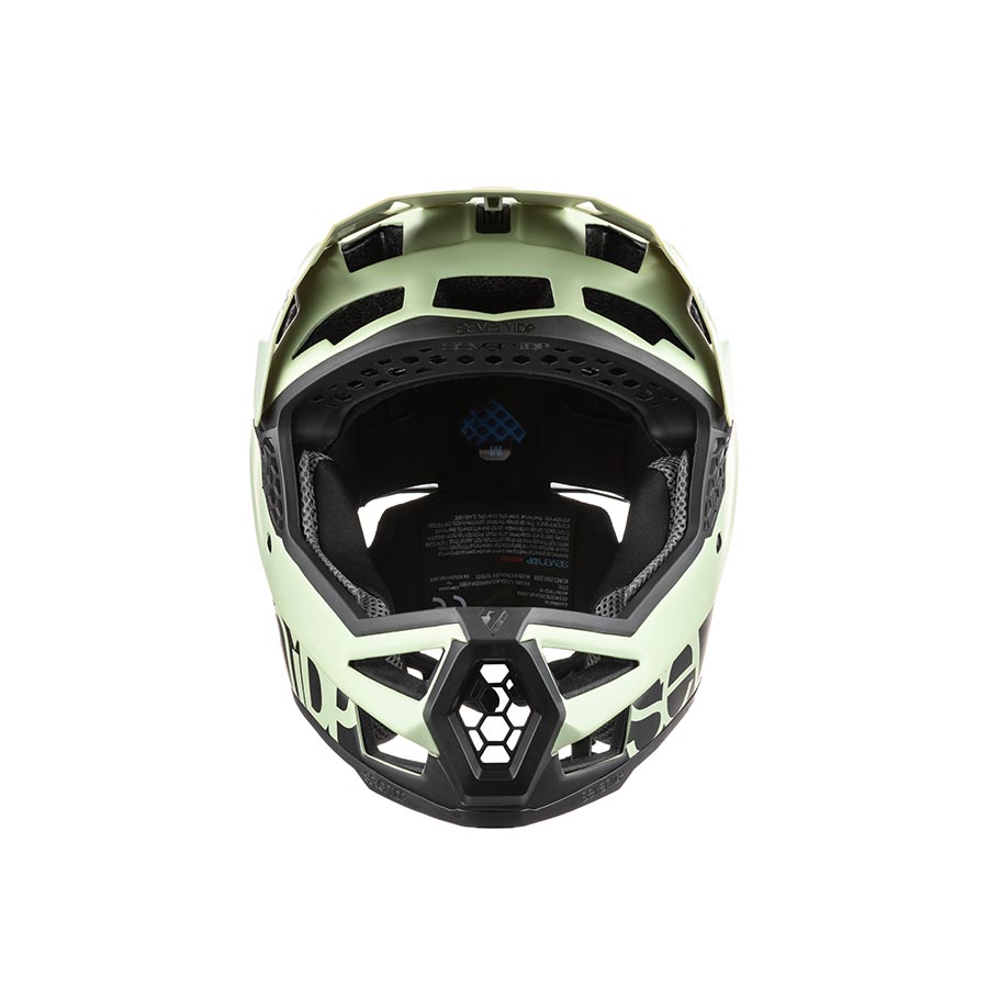 7iDP Project 23 Fiber Glass Full Face Helmet XL 61 - 62cm Glacier Green/Black