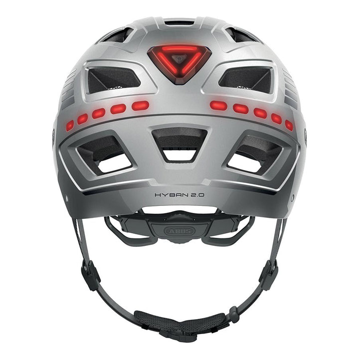 Abus Hyban 2.0 LED Helmet - Signal Silver X-Large