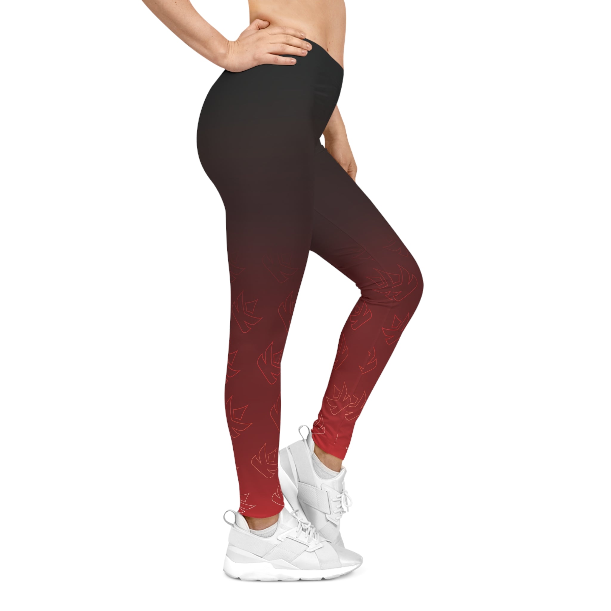Kings Women's Casual Leggings Red