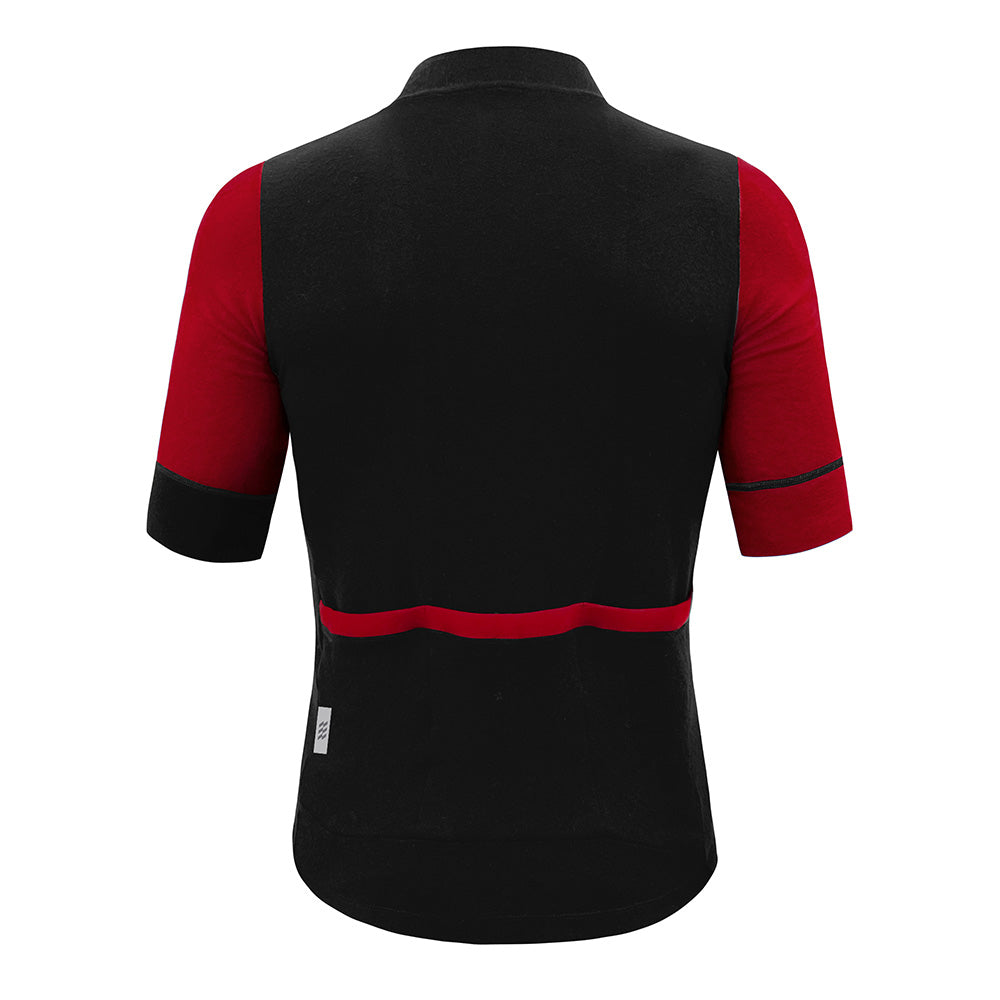 Alitios Men's Red/Black Timavis Wool Jersey