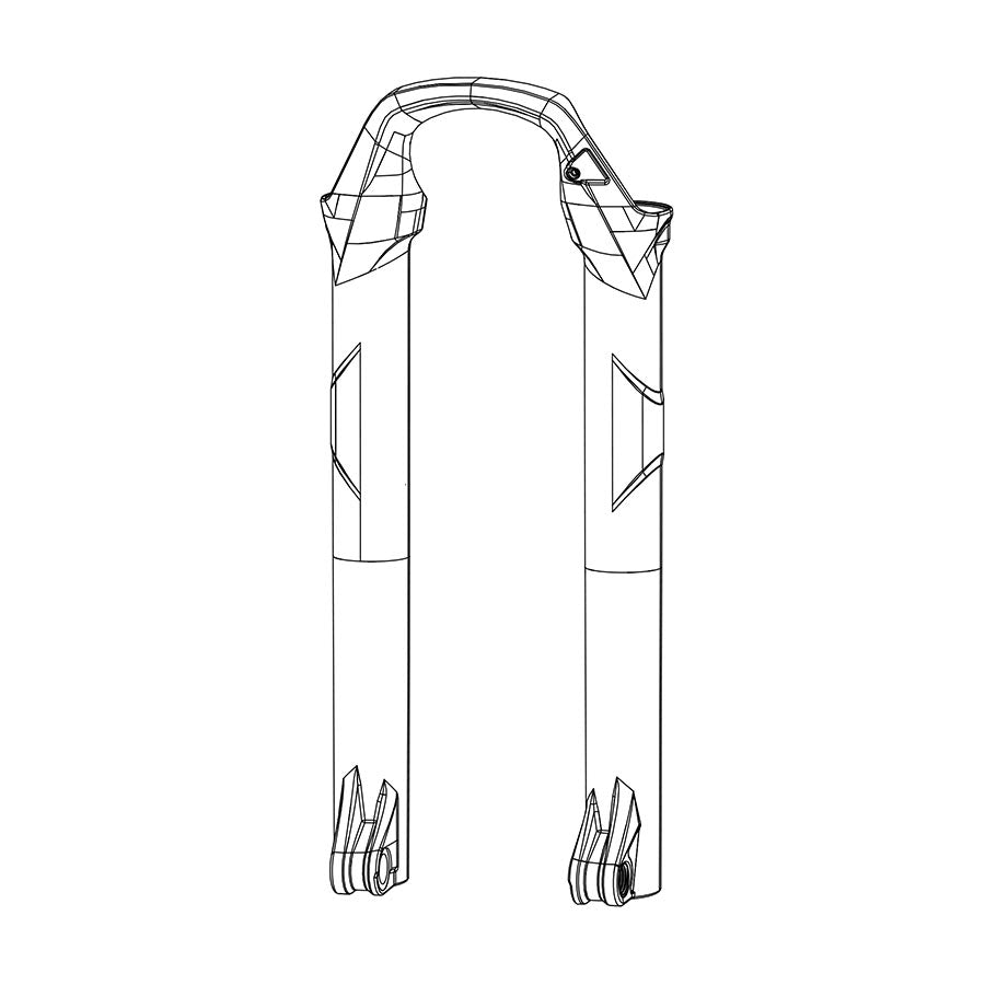 RockShox Lower Leg - 29/27.5+ 15 x 110mm SID A1-A4 Reba A1-A5 Reba A7 SID Select/Select+ 110-120mm B4 Diffusion BLK
