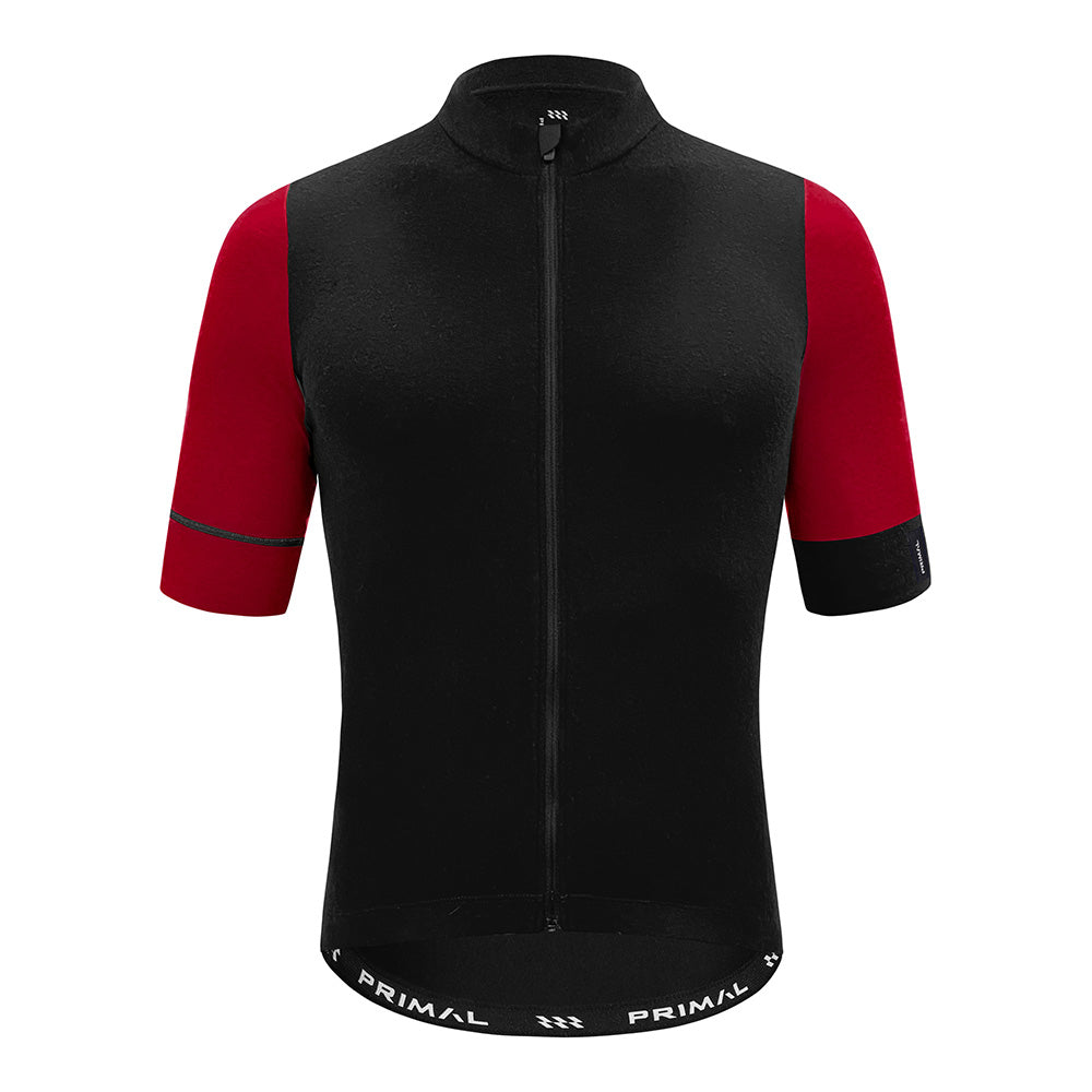 Alitios Men's Red/Black Timavis Wool Jersey