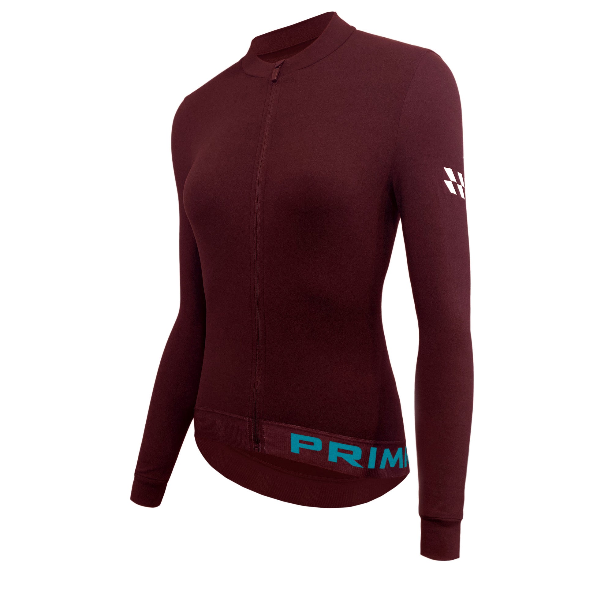 Alitios Women's Maroon Long Sleeve Vertos Jersey