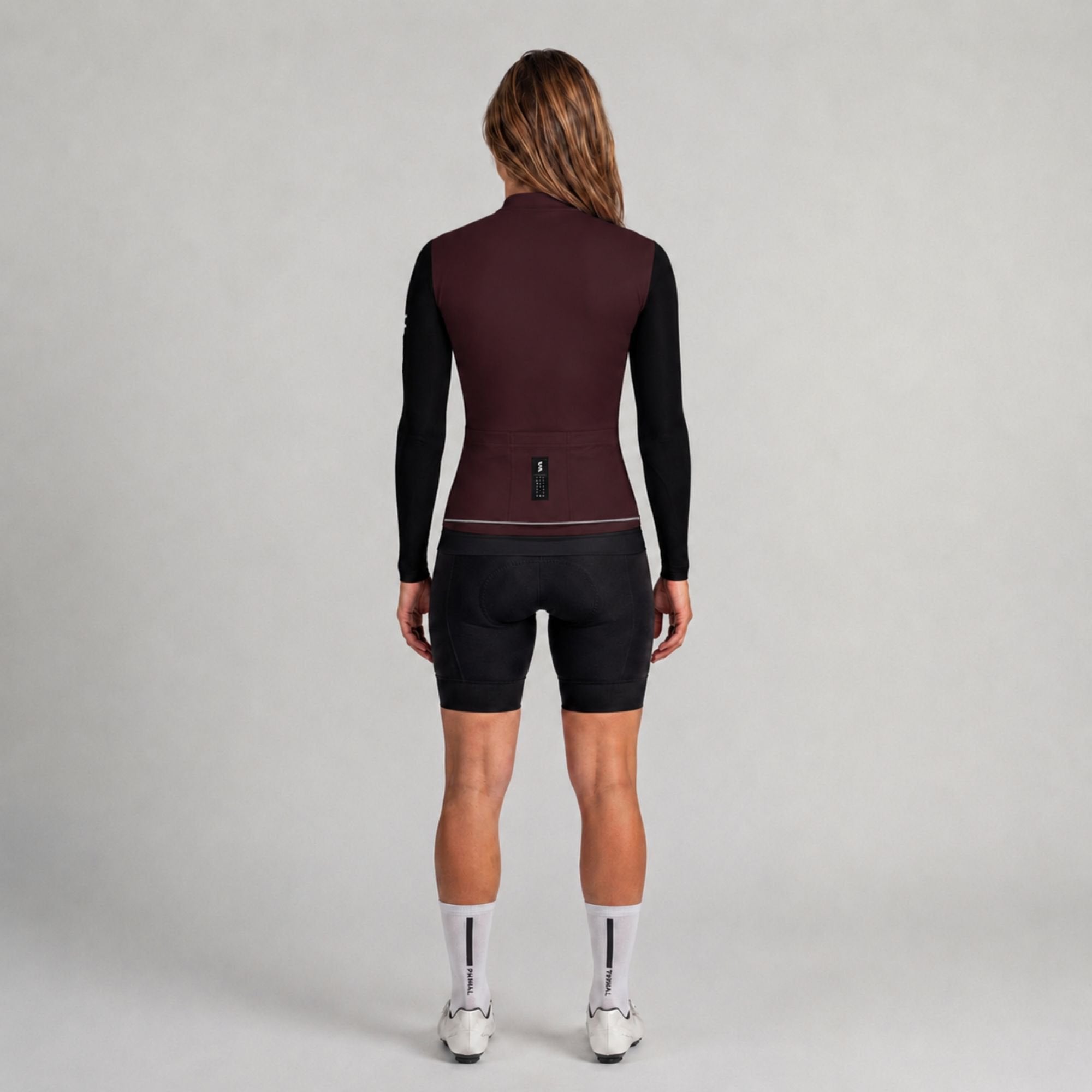 Alitios Women's Burgundy/Black Long Sleeve Vertos Jersey