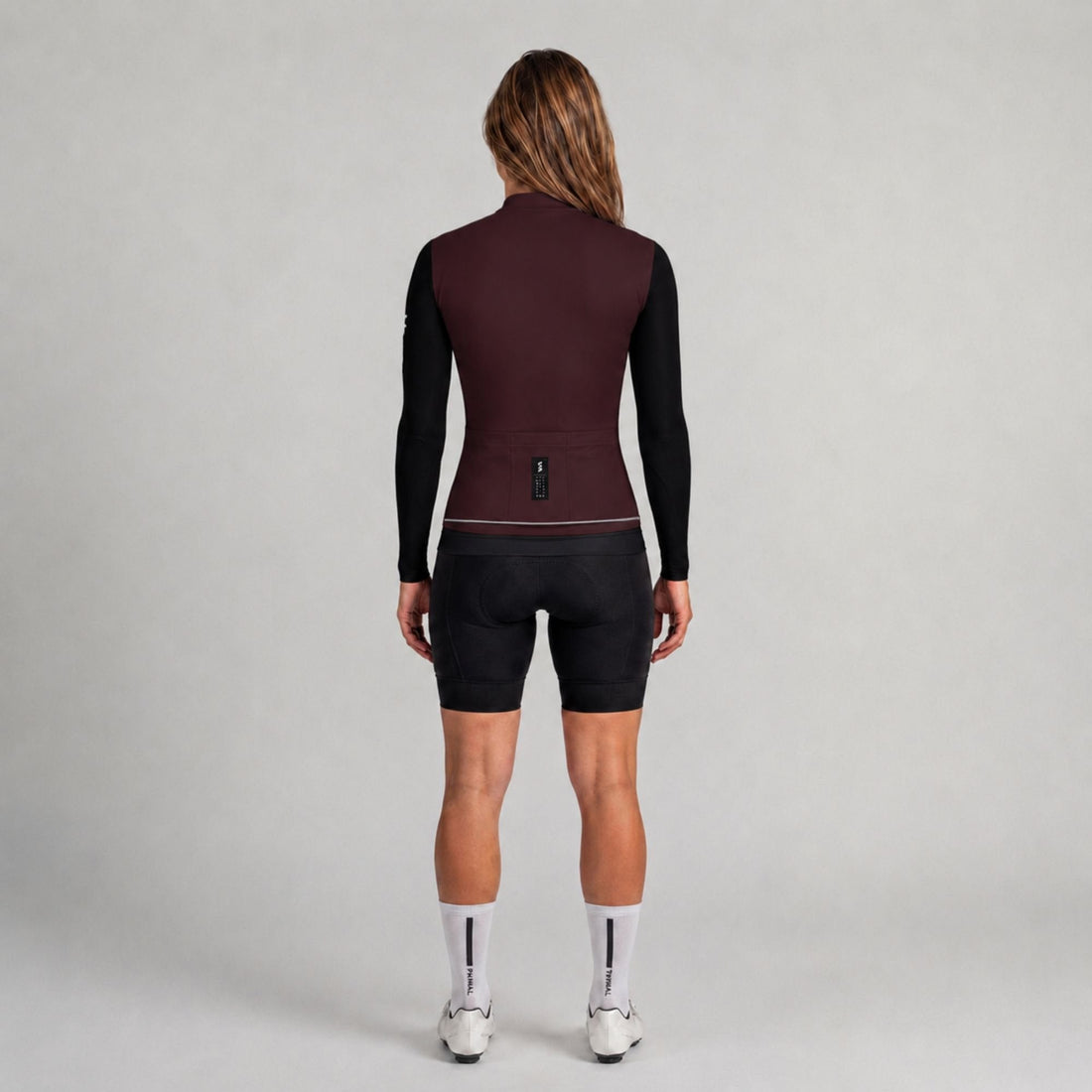 Alitios Women's Burgundy/Black Long Sleeve Vertos Jersey