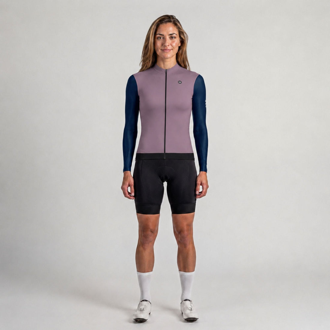 Alitios Women's Pink/Navy Long Sleeve Vertos Jersey