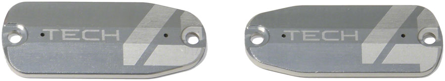 Hope Tech 4 Brake Lever Reservoir Lid - Silver Pair
