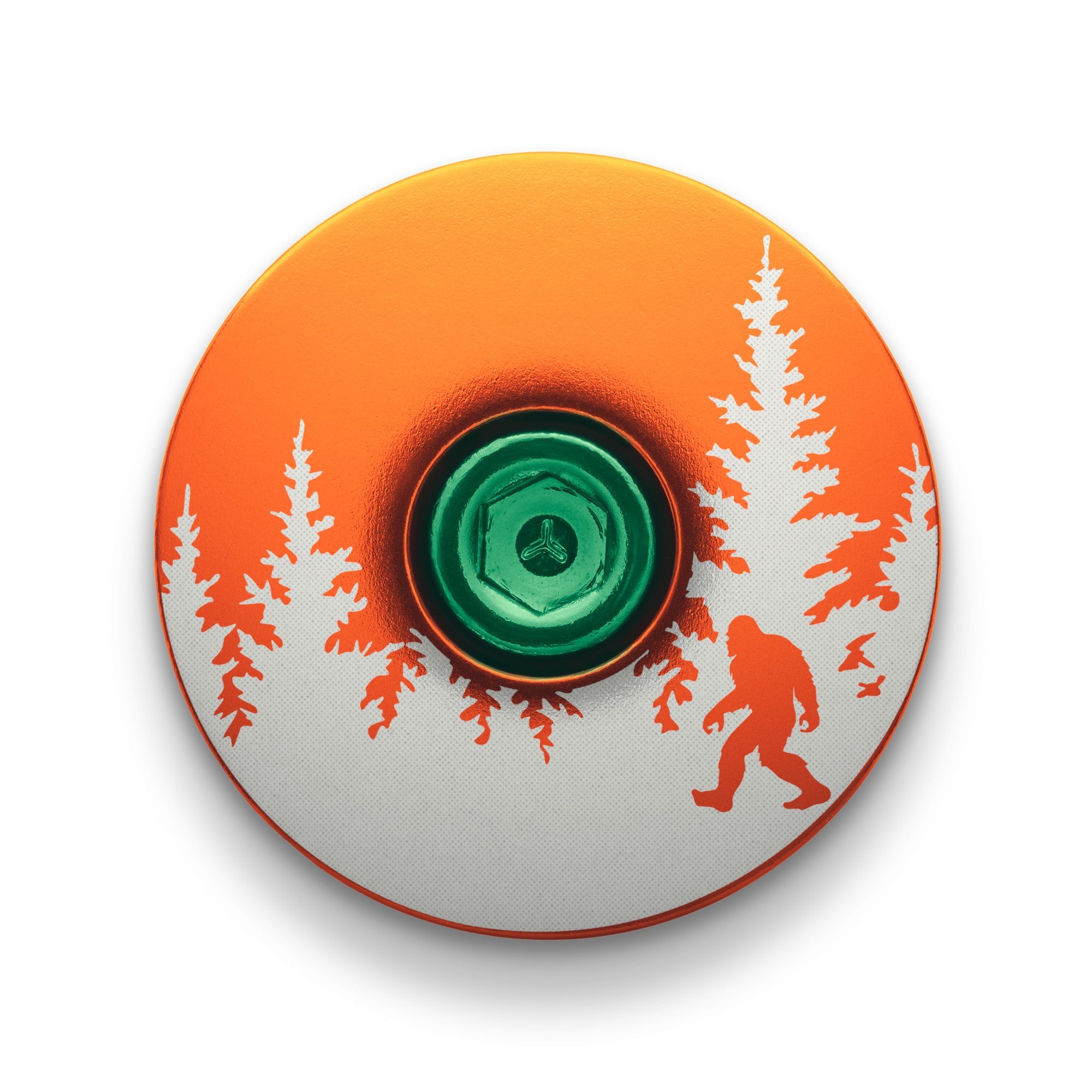 Bigfoot Hiding Custom Bike Top Cap