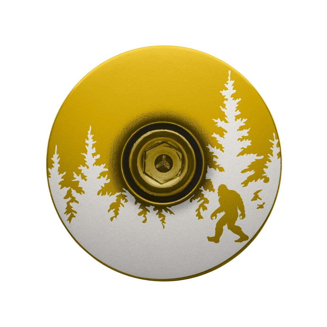 Bigfoot Hiding Custom Bike Top Cap