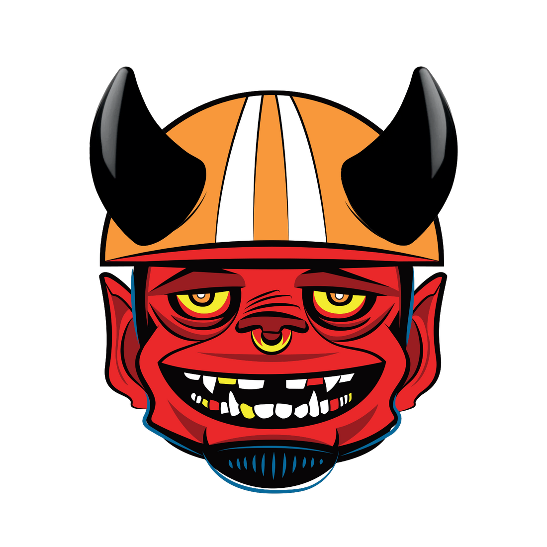 MagNeatOhz: Small Black Devil Horns for Helmet
