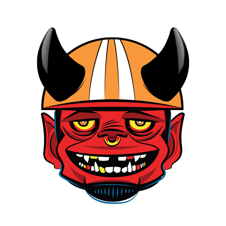 MagNeatOhz: Small Black Devil Horns for Helmet