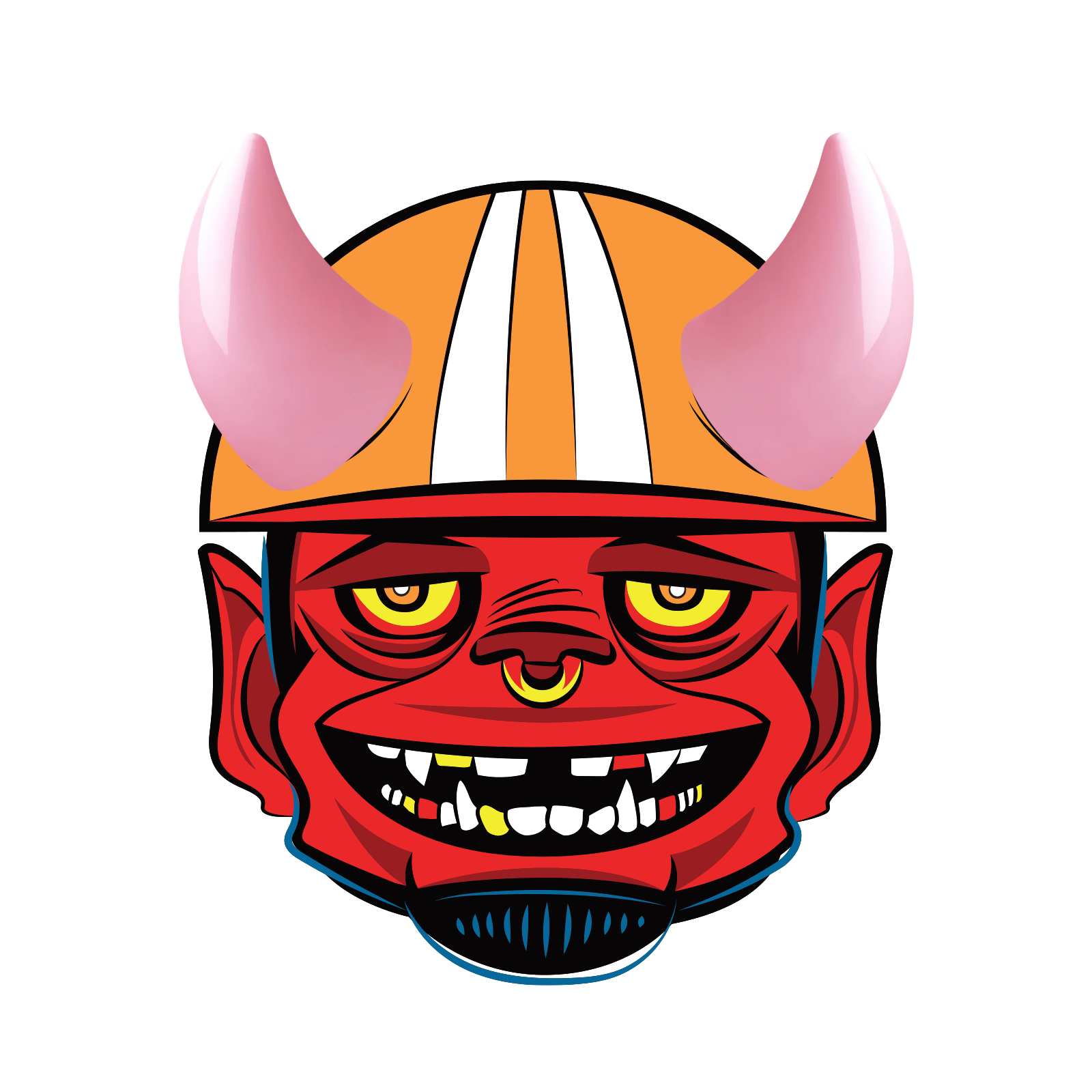 MagNeatOhz: Small Pink Devil Horns for Helmet