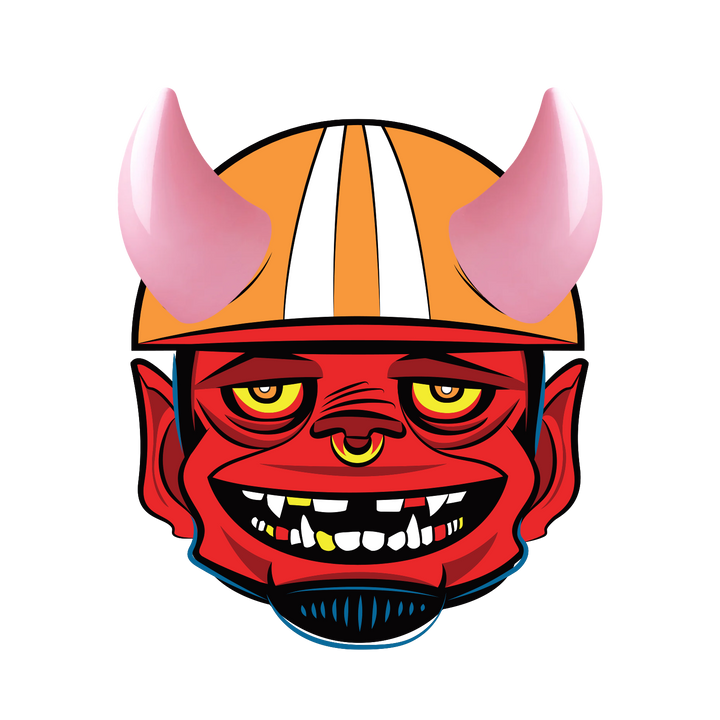MagNeatOhz: Small Pink Devil Horns for Helmet
