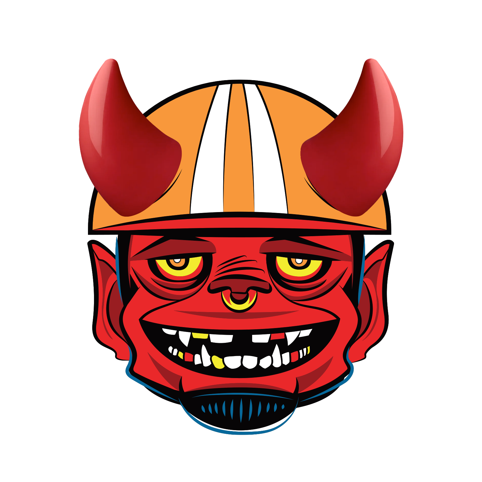 MagNeatOhz: Small Red Devil Horns for Helmet
