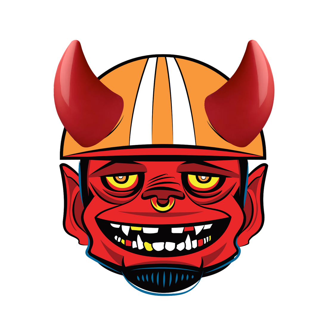 MagNeatOhz: Small Red Devil Horns for Helmet