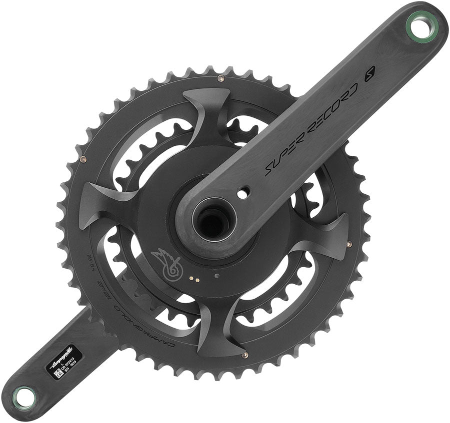 Campagnolo Super Record S Wireless Power Meter Crankset - 165mm 12-Speed 45/29t Campy 121/88 Asym BCD Ultra Torque Spindle Carbon