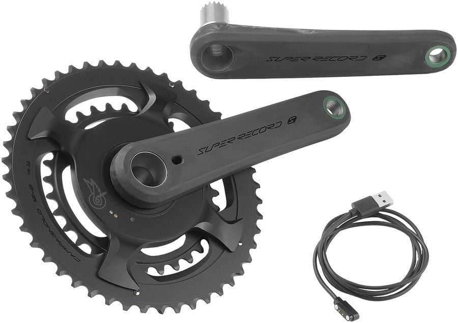 Campagnolo Super Record S Wireless Power Meter Crankset - 170mm 12-Speed 45/29t Campy 121/88 Asym BCD Ultra Torque Spindle Carbon