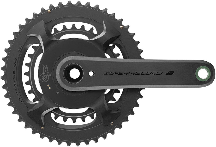 Campagnolo Super Record S Wireless Power Meter Crankset - 165mm 12-Speed 50/34t Campy 121/88 Asym BCD Ultra Torque Spindle Carbon