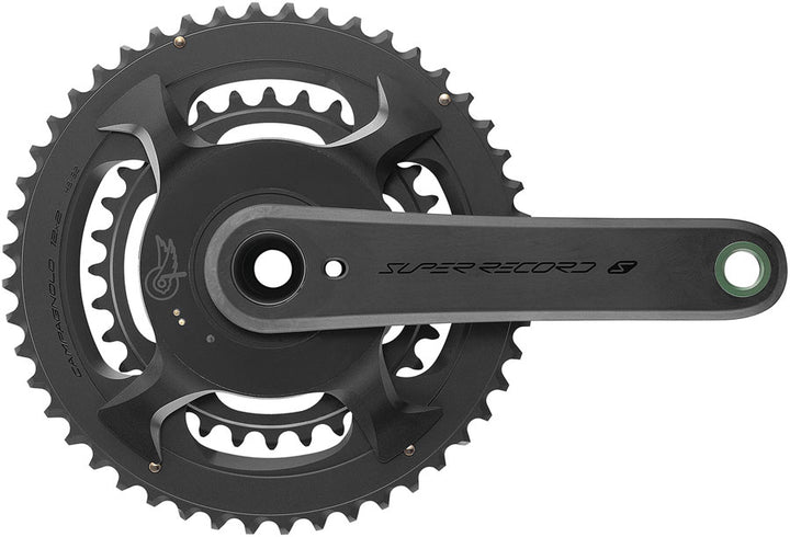 Campagnolo Super Record S Wireless Power Meter Crankset - 165mm 12-Speed 52/36t Campy 121/88 Asym BCD Ultra Torque Spindle Carbon
