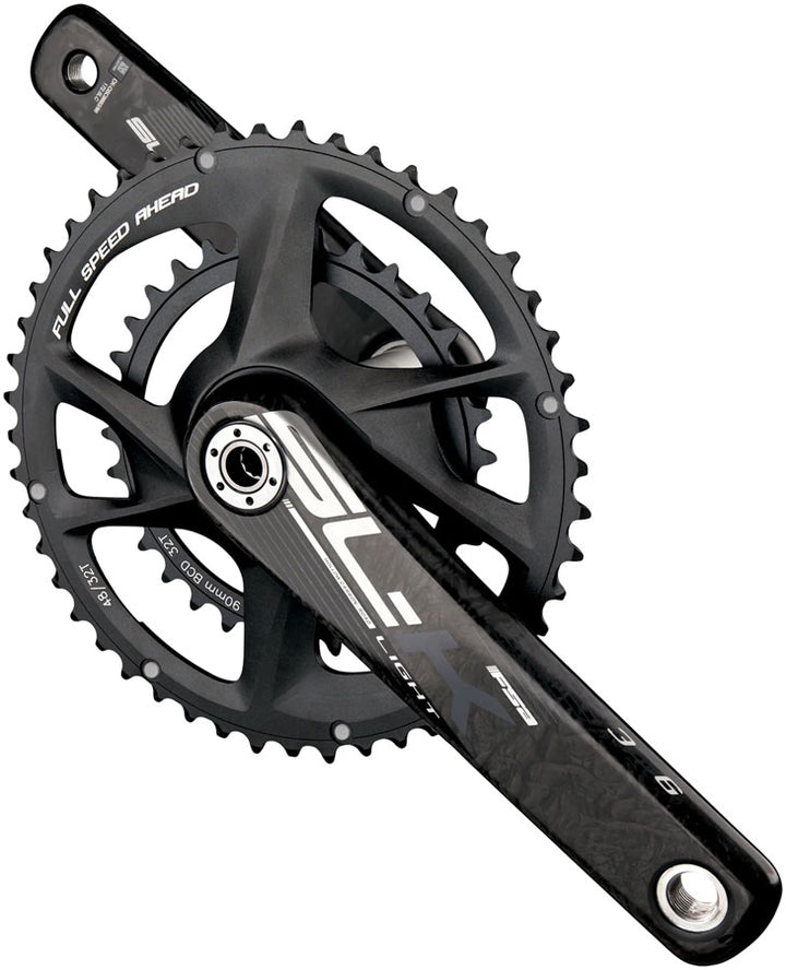 FSA SL-K Advanced Crankset 2x 48/32T Chainrings 165mm Arm Length Direct Mount Interface 90BCD 386EVO Spindle – BLK