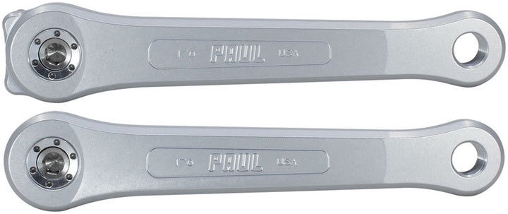 Paul Component Engineering 100% Pure Paul Crankset - 170mm Square Taper JIS Spindle Interface 3-Bolt Type Chainring Mount Silver