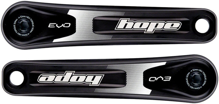 Hope Evo Fat Bike Crankset - 170mm Direct Mount 30mm Spindle For 190/197mm Rear Spacing BLK