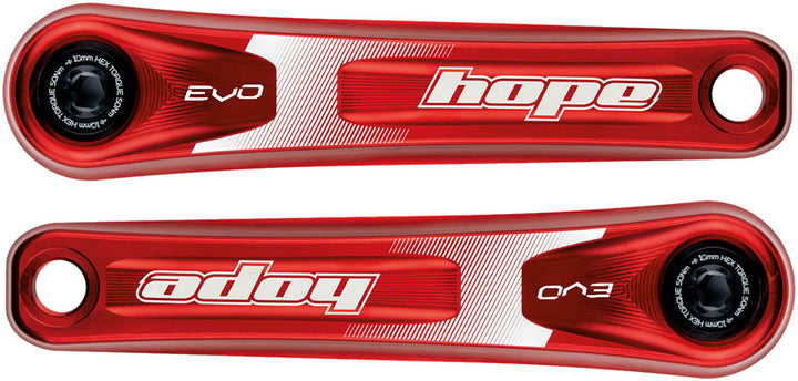 Hope Evo Crankset - 170mm Direct Mount 30mm Spindle For 135/142/141/148mm Rear Spacing Red