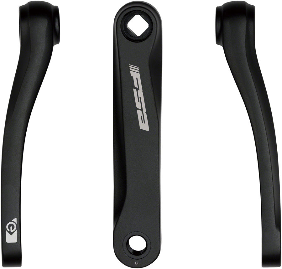 Full Speed Ahead CK-758 Crank Arm Set Ebike JIS 155mm without bolts Black