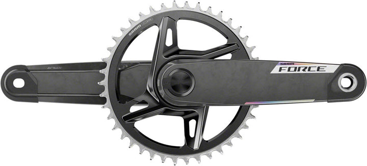 SRAM Force 1x XPLR AXS Power Meter Wide Crankset - 172.5mm 12/13-Speed 42t 8-Bolt Direct Mount DUB PM Spindle Carbon E1