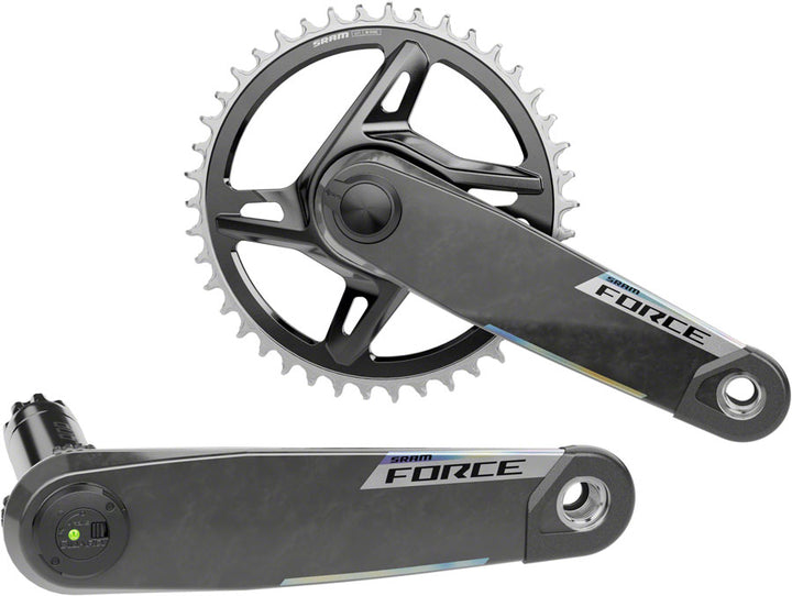 SRAM Force 1x XPLR AXS Power Meter Wide Crankset - 175mm 12/13-Speed 42t 8-Bolt Direct Mount DUB PM Spindle Carbon E1