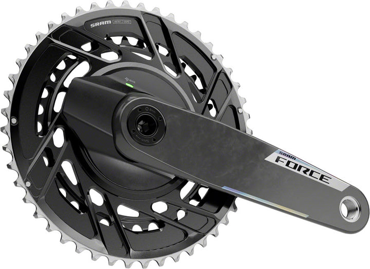 SRAM Force AXS Power Meter Crankset - 160mm 12-Speed 48/35t Thread Mount 8-Bolt PM Spider DUB Spindle Carbon E1