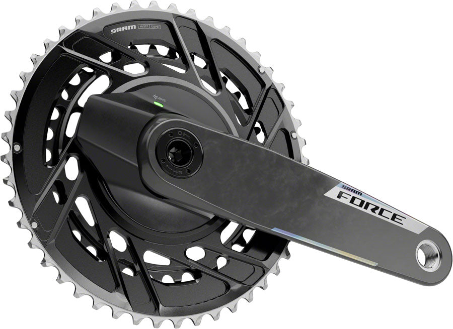SRAM Force AXS Power Meter Crankset - 175mm 12-Speed 48/35t Thread Mount 8-Bolt PM Spider DUB Spindle Carbon E1
