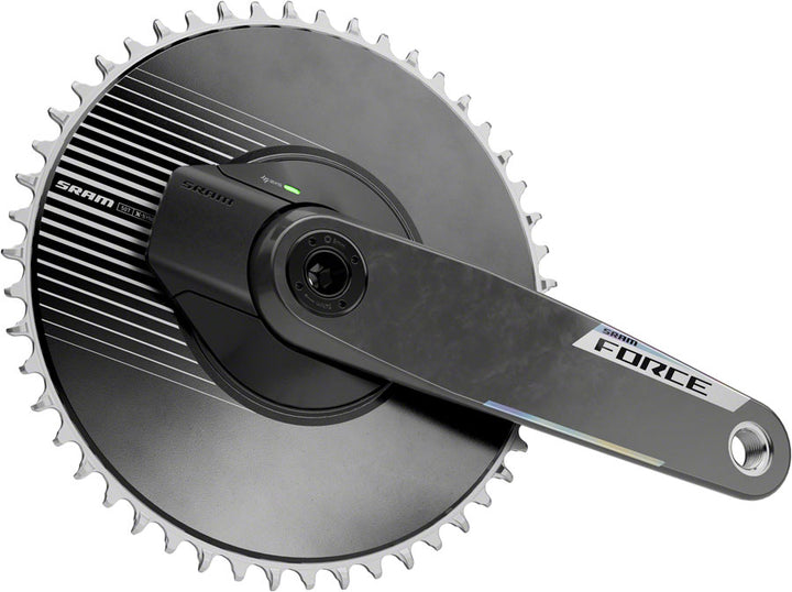 SRAM Force 1 AXS Power Meter Crankset - 165mm 12-Speed 50t Aero PM Chainring 8-Bolt Direct Mount DUB Spindle Carbon E1