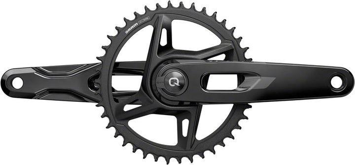 SRAM Rival 1x XPLR AXS Power Meter Wide Crankset - 165mm 12/13-Speed 42t 8-Bolt Direct Mount DUB PM Spindle BLK E1