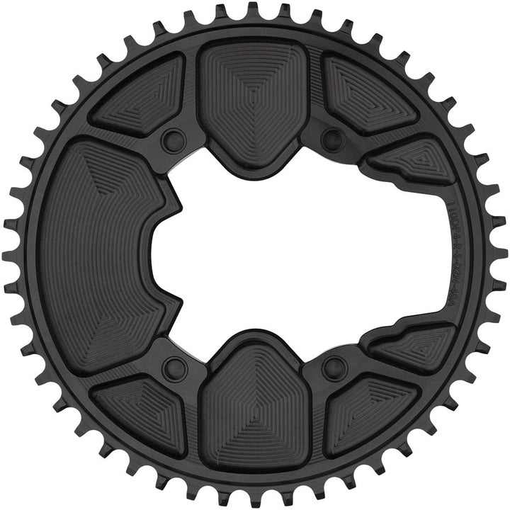 Wolf Tooth Aero Direct Mount 1x Chainring - 48t 4-Bolt Drop-Stop ST Compatible Shimano Dura-Ace R9200/R9200-P Only BLK