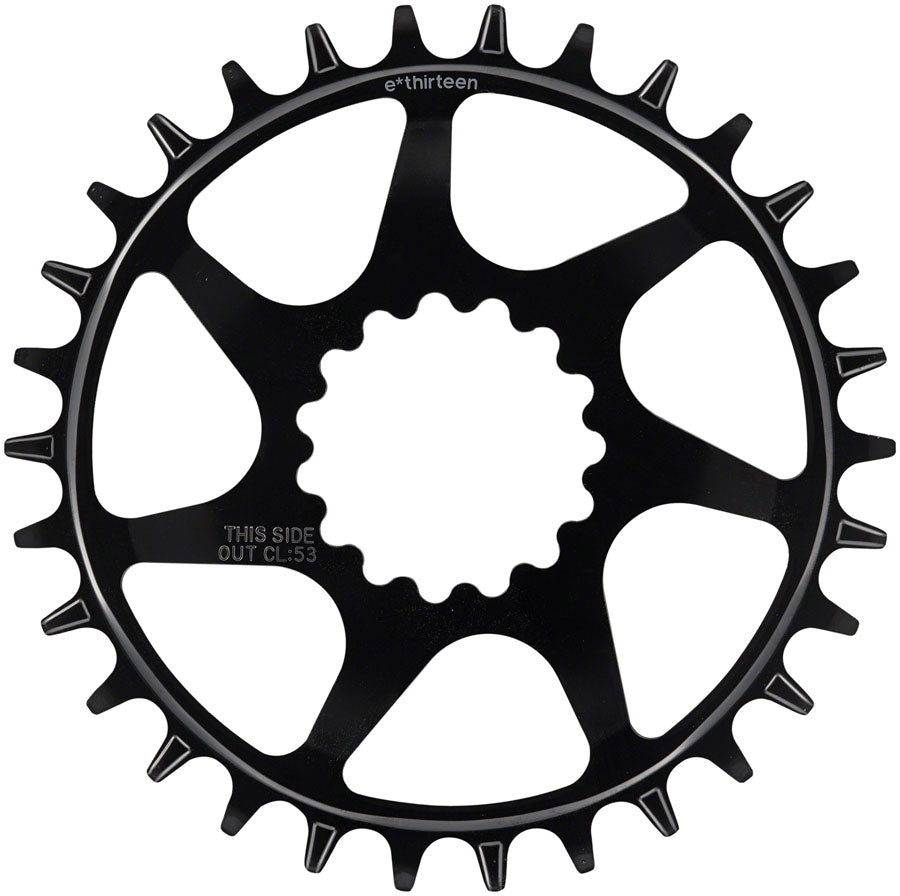 e*thirteen Helix Guidering - 30t 10/11/12-Speed 52/55mm Flip Flop CL 3/5mm Offset e*thirteen DM BLK