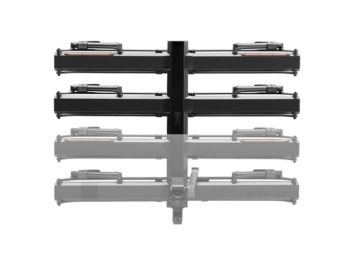 Piston Pro X Hitch Bike Rack Add-On - 2-Bike LED Lights 4-Pin Plug Kashima Coat Galaxy Gray