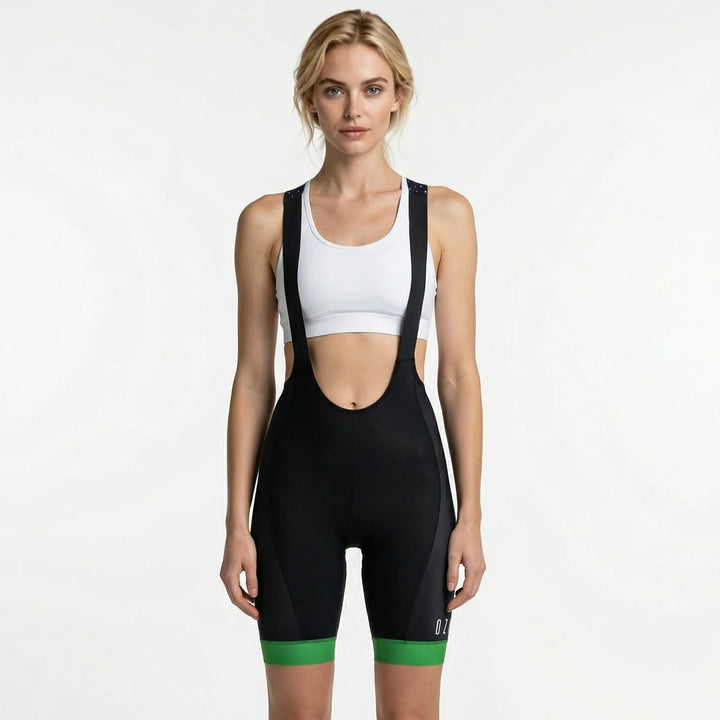 Women's Bib Shorts | Navy Blue Polka Dot