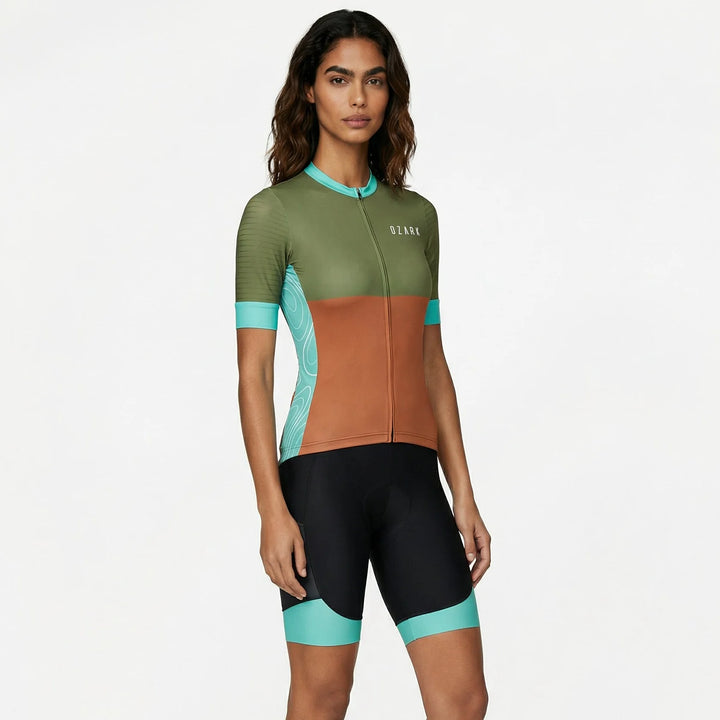 Women's Cycling Jersey | Green Core