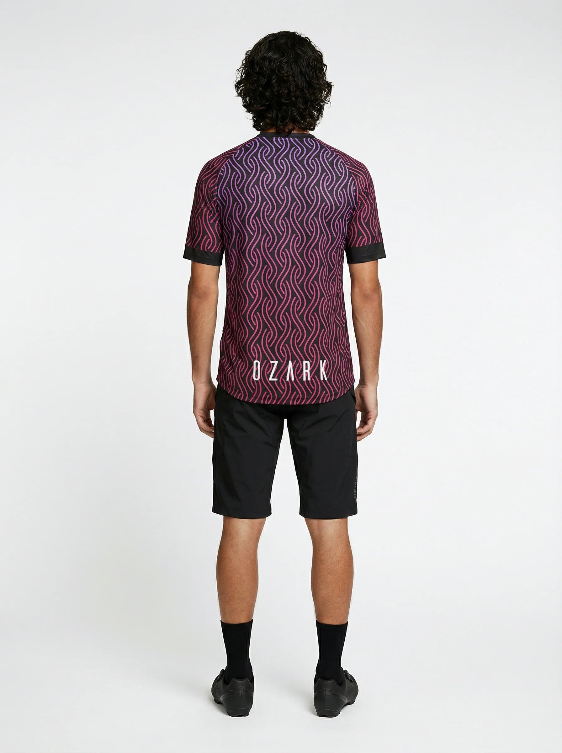 Men's MTB Short Sleeve Jersey | Purple Twist